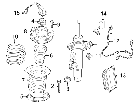 2024 BMW M3 FRONT COIL SPRING Diagram for 31338098750