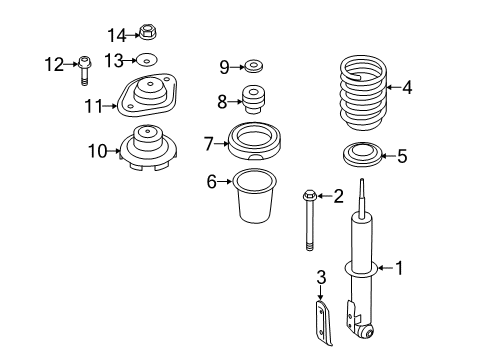 Rear Coil Spring Diagram for 33536795333