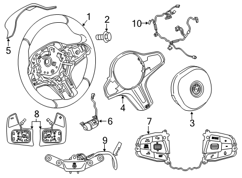 2023 BMW X4 M SWITCH, MULTIFUNCT. STEERING Diagram for 61316805257