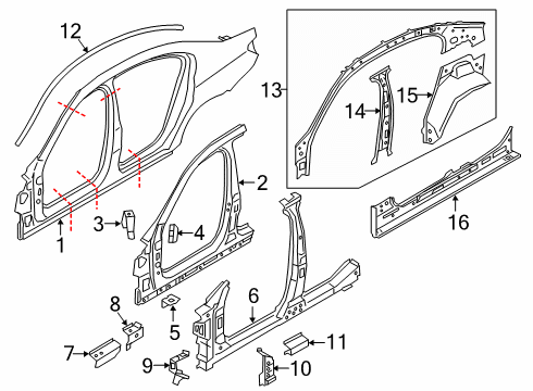 2022 BMW 750i xDrive Uniside Diagram