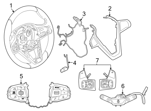 2024 BMW i4 Steering Wheel & Trim Diagram 2