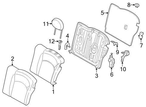 Trim, Centre Mount Diagram for 52207348021