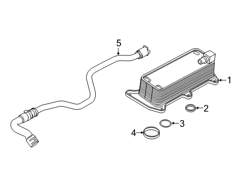 2021 BMW X7 Oil Cooler Diagram