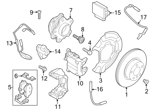 2023 BMW X3 Brake Components Diagram 5