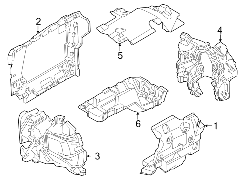 2024 BMW i7 Heat Shields Diagram 1