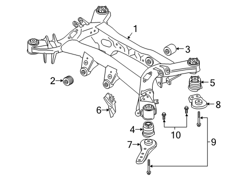 2022 BMW Z4 Rear Suspension Mounting Diagram 1