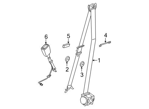 2023 BMW 330e Seat Belt Diagram 1
