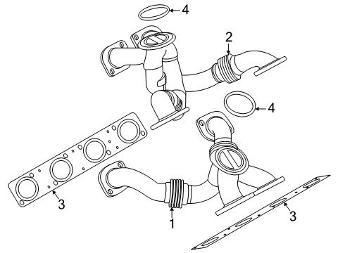 2024 BMW M8 Exhaust Manifold Diagram