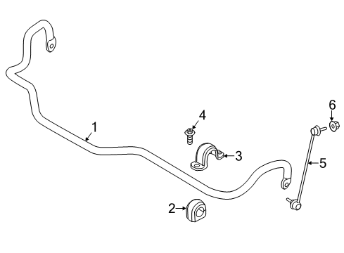 2021 BMW X3 M Stabilizer Bar & Components - Front Diagram 3