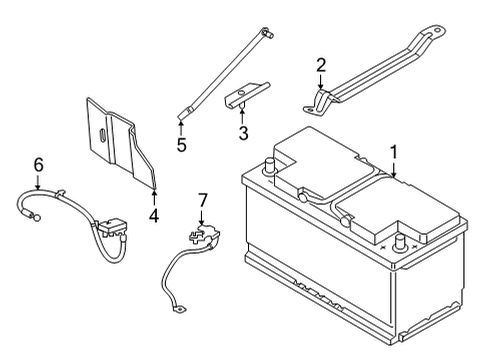 2021 BMW M8 Battery Diagram 1