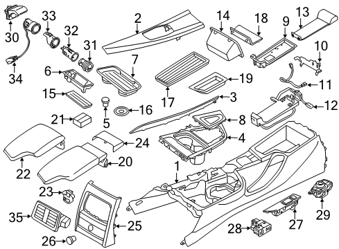 2017 BMW 430i xDrive CONTROLLER Diagram for 65825A3B1E6