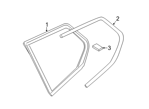 2022 BMW X4 Glass & Hardware - Quarter Panel Diagram