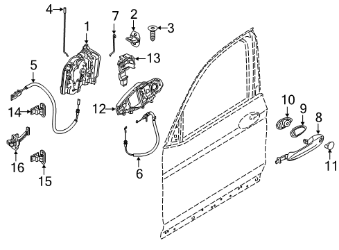 2023 BMW X3 M Front Door Diagram 3