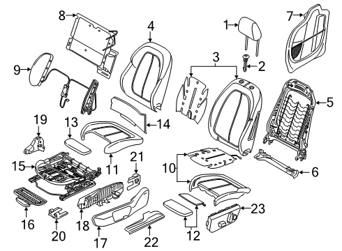 2023 BMW X2 Power Seats Diagram