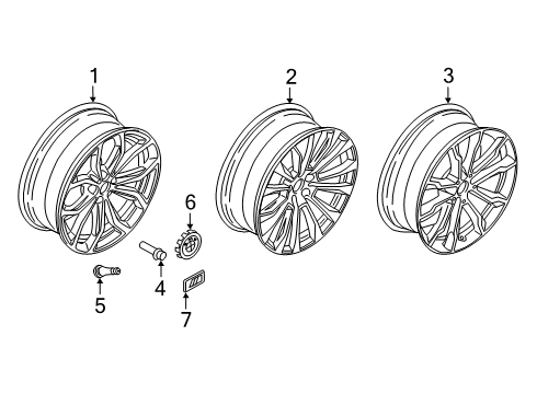 2023 BMW X3 M Wheels Diagram 2