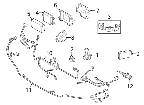 2023 BMW 430i Gran Coupe Lane Departure Warning Diagram 2