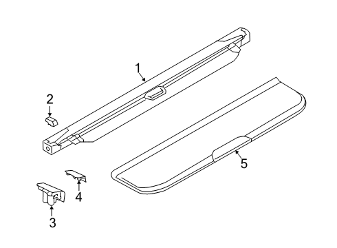 2024 BMW X7 Cargo Cover Diagram