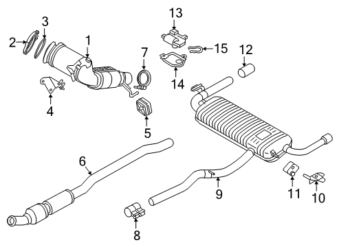 2022 BMW X2 SCREW CLAMP Diagram for 18305A04BD6