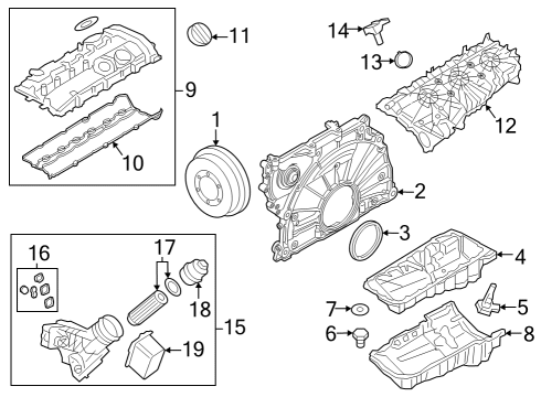 2024 BMW 750e xDrive Engine Parts Diagram 1