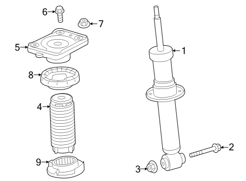 2024 BMW iX Struts & Components - Rear Diagram 2