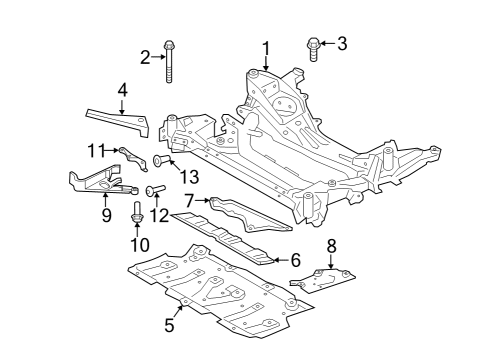 2021 BMW 330e xDrive SLIP WEDGE, LEFT Diagram for 31106882437