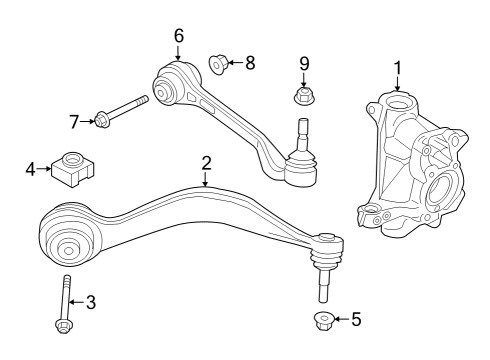 2024 BMW M3 CARRIER, RIGHT Diagram for 31208095650