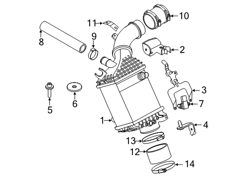 2024 BMW M8 Intercooler Diagram