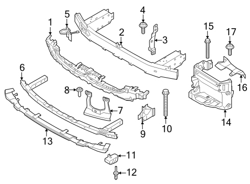 2024 BMW 760i xDrive Bumper & Components - Front Diagram 2