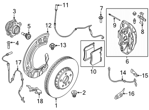 2022 BMW X5 Front Brakes Diagram 4