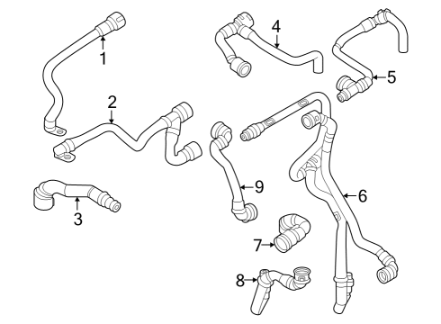 2023 BMW i4 Hoses, Lines & Pipes Diagram 4