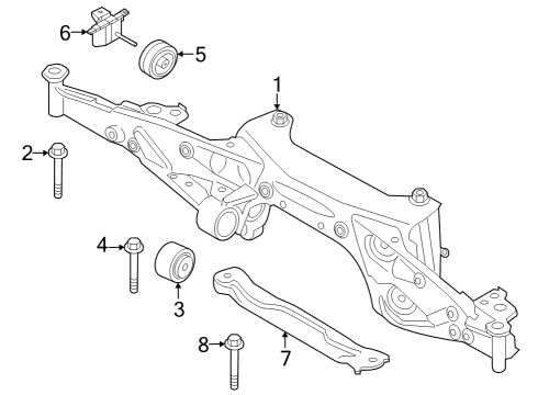 2022 BMW 228i Gran Coupe Suspension Mounting - Rear Diagram