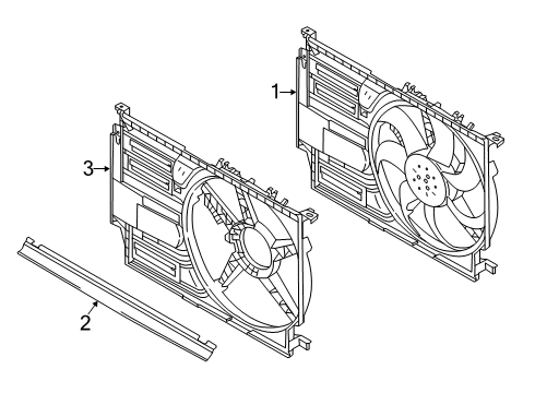 2023 BMW X2 Cooling System, Radiator, Water Pump, Cooling Fan Diagram 1