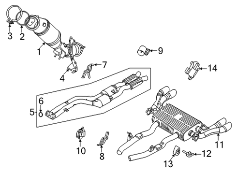 2023 BMW X3 M Exhaust Manifold Diagram 5