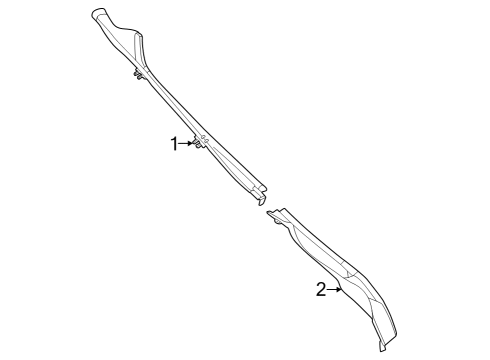 2024 BMW M440i Gran Coupe Exterior Trim - Quarter Panel Diagram