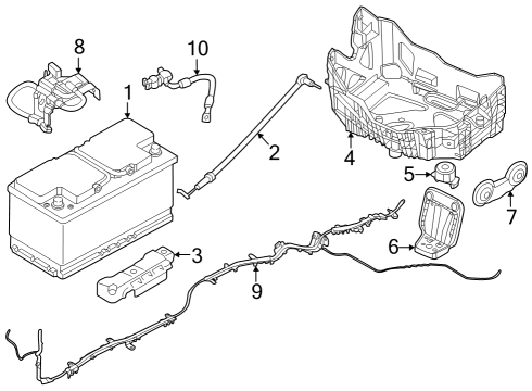 2024 BMW 750e xDrive Battery Diagram 2