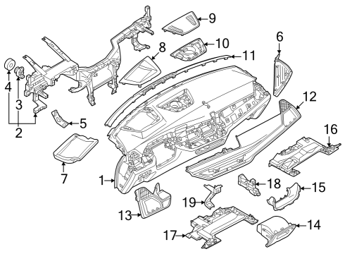 2024 BMW X6 M Instrument Panel Diagram