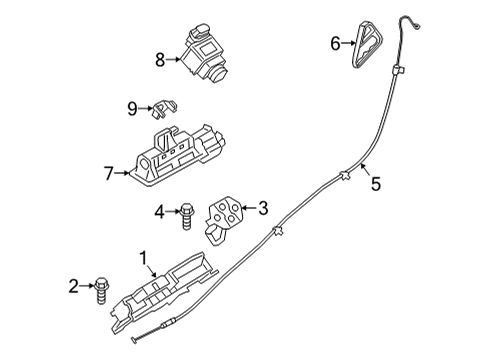 2024 BMW M440i Lock & Hardware Diagram 3