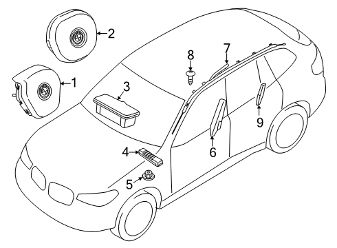 2021 BMW X5 M COIL SPRING CARTRIDGE Diagram for 61315A10EC7