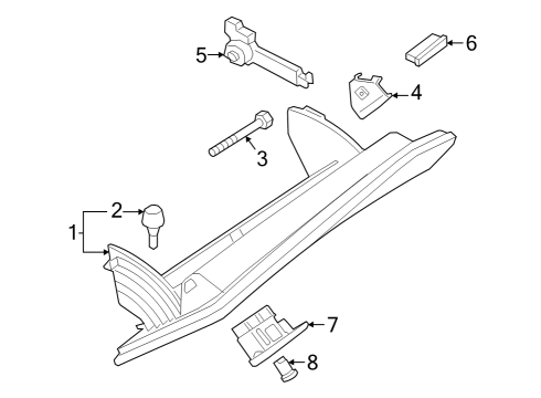 2022 BMW i4 Glove Box Diagram