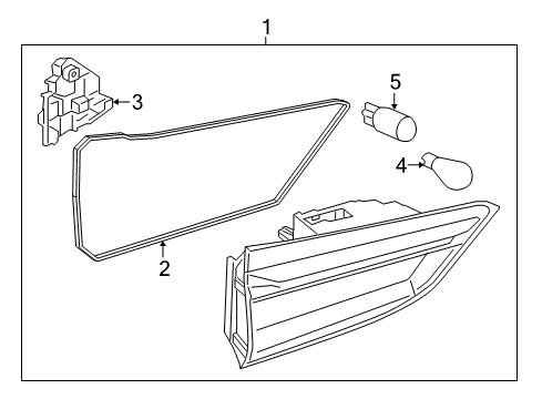 2022 BMW X1 Backup Lamps Diagram