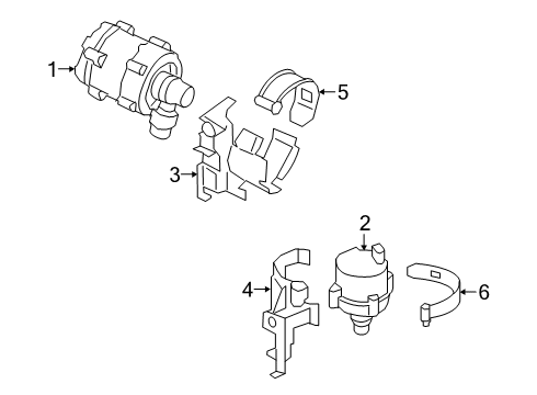 2021 BMW 750i xDrive Water Pump Diagram 1