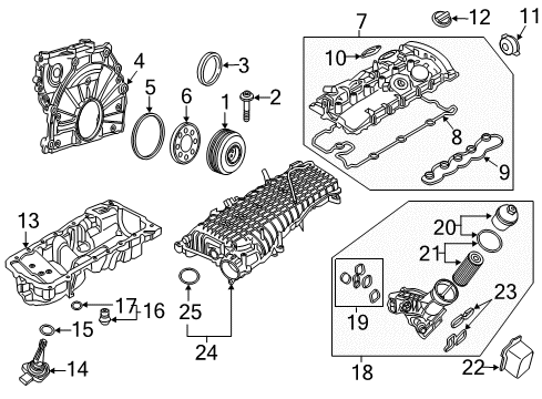 2021 BMW M240i Engine Parts Diagram