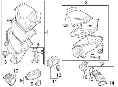 2024 BMW M8 Air Intake Diagram