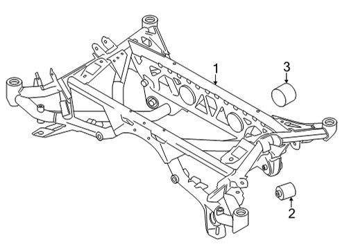 2022 BMW M4 Suspension Mounting - Rear Diagram