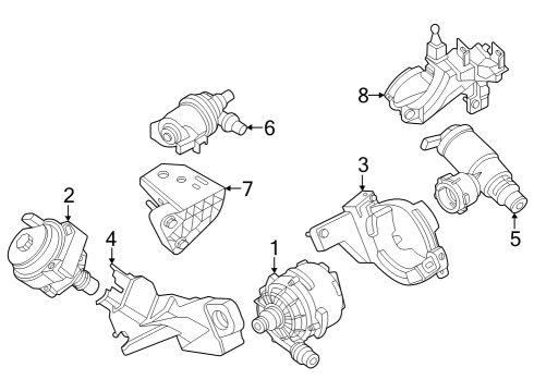 2024 BMW 750e xDrive Water Pump Diagram 1