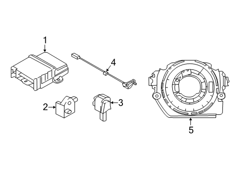 2023 BMW X2 Air Bag Components Diagram 2