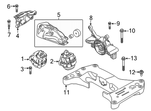 2021 BMW 430i RP AUTOMATIC TRANSMISSION, E Diagram for 24005A04A51