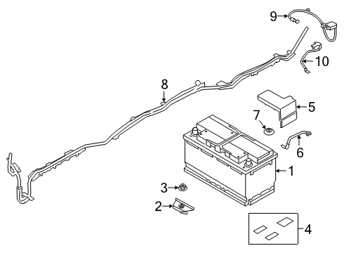 2022 BMW Z4 Battery Diagram 1