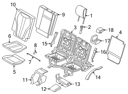 2021 BMW X5 M Third Row Seats Diagram