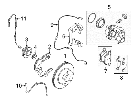 2021 BMW 230i Front Brakes Diagram 2